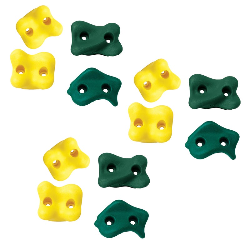 Swing-N-Slide WS 4781 Set of Twelve Climbing Rocks with Hardware - Accessories for Backyard & Outdoor Playsets - Image 1